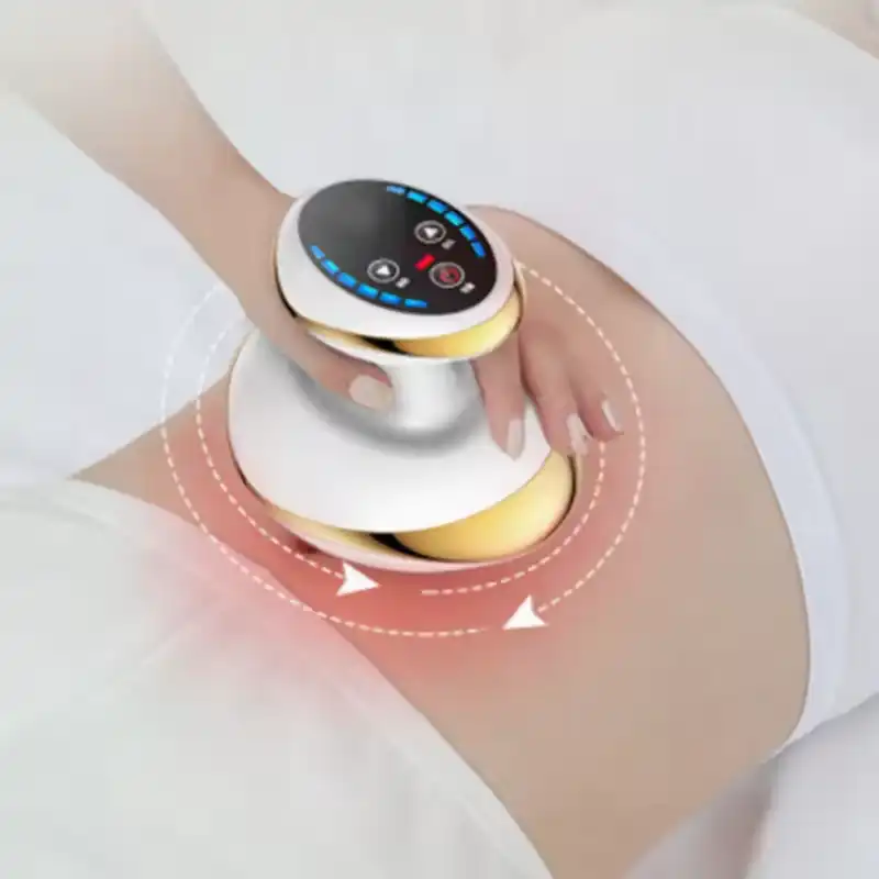 Electric Scraping Massage Cupping Body Massager Vacuum Cans Suction Cup Heating Body Back Neck Arm 